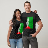 Gratis Palestina kaart en vlag فلسطين T-shirt (Unisex)