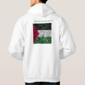 Gratis Palestina Mannen Hoodie (Achterkant)