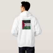 Gratis Palestina Mannen Hoodie (Achterkant volledig)