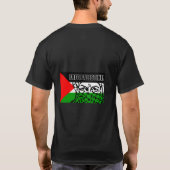 Gratis Palestina past shirt aan voor mannen (Achterkant)
