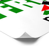 Gratis! Palestina Poster (Hoek)
