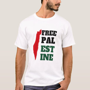 Gratis Palestina, rood zwart en groen, Palestina's T-shirt