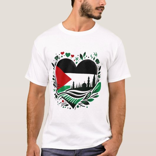 GRATIS PALESTINA T-shirt (Voorkant)
