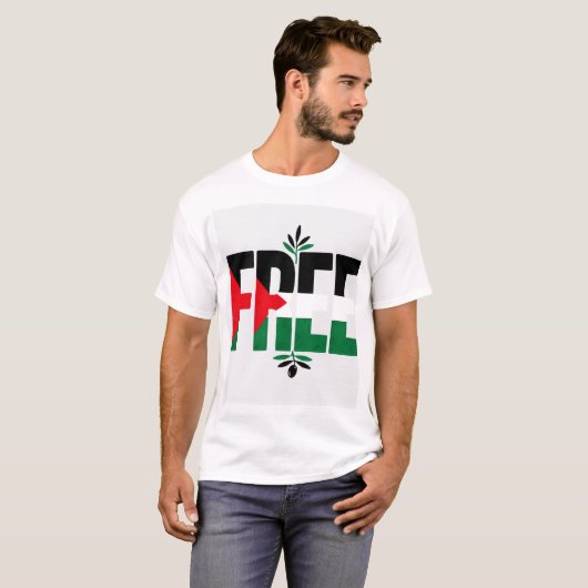 GRATIS PALESTINA T-shirt (Voorkant volledig)