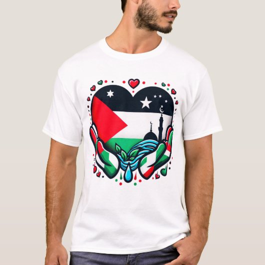 GRATIS PALESTINA T-shirt (Voorkant)