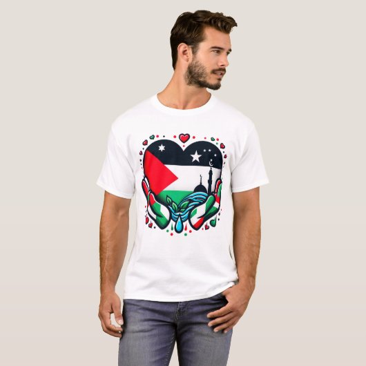 GRATIS PALESTINA T-shirt (Voorkant volledig)