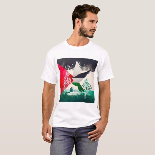 GRATIS PALESTINA T-shirt (Voorkant volledig)