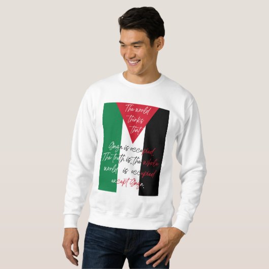 Gratis Palestina T-shirt - Save Gaza Sweatshirt (Voorkant volledig)