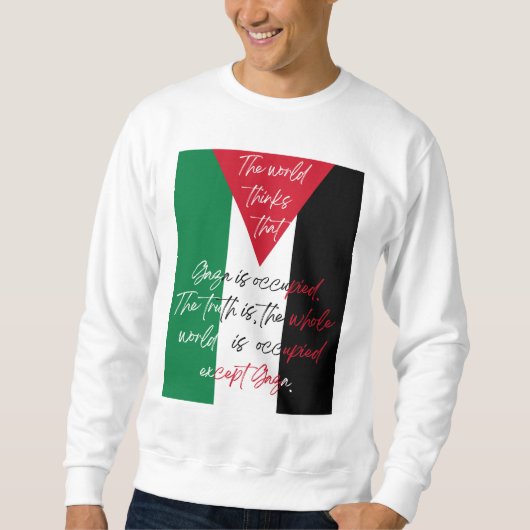 Gratis Palestina T-shirt - Save Gaza Sweatshirt (Voorkant)
