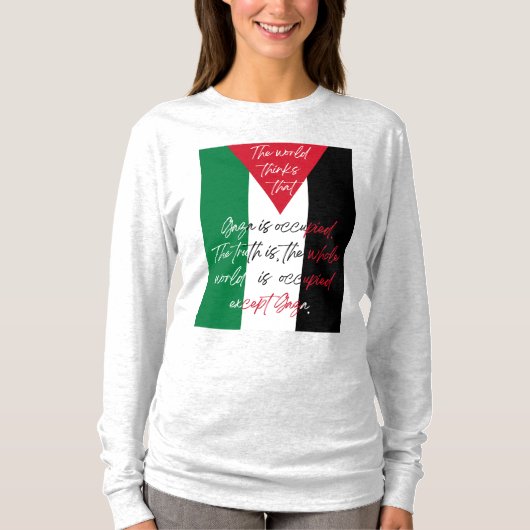 Gratis Palestina T-shirt - Save Gaza T-shirt (Voorkant)