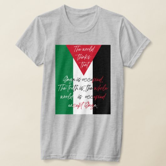 Gratis Palestina T-shirt - Save Gaza T-shirt (Laagn)