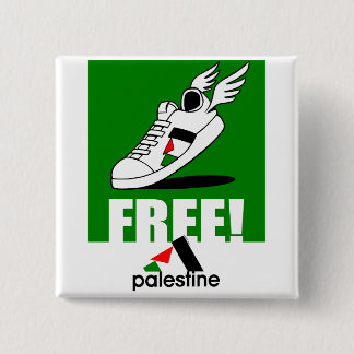 Gratis! Palestina Vierkante Button 5,1 Cm
