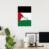 GRATIS PALESTINA Vlag Kat Poster (Thuiskantoor)