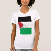 GRATIS PALESTINA Vlag Kat T-shirt (Voorkant)