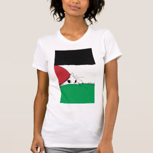 GRATIS PALESTINA Vlag Kat T-shirt