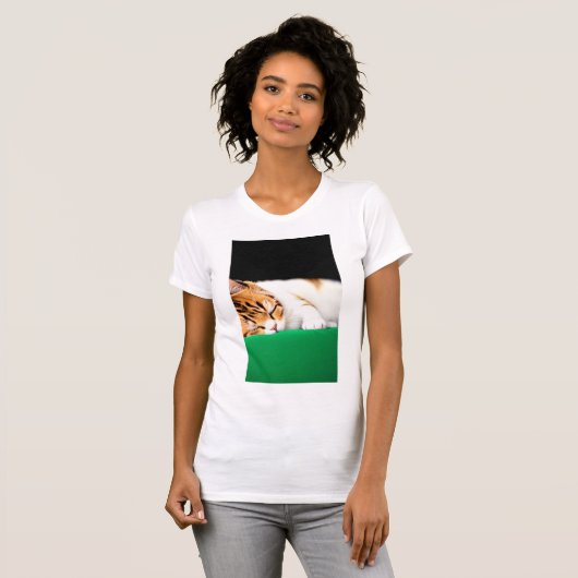 GRATIS PALESTINA Vlag Kat T-shirt (Voorkant volledig)