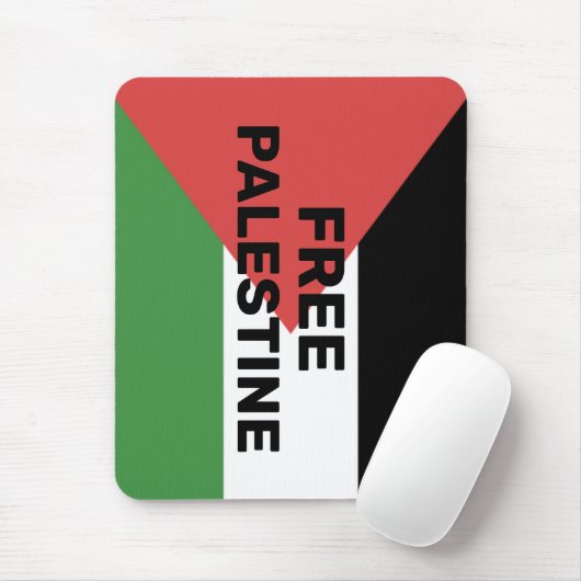 GRATIS PALESTINA VLAG ROOD ZWART GROEN WIT MUISMAT (Met muis)