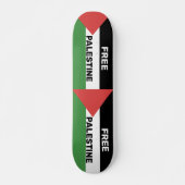 GRATIS PALESTINA VLAG ROOD ZWART GROEN WIT PERSOONLIJK SKATEBOARD (Voorkant)