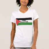 GRATIS PALESTINA VLAG ROOD ZWART GROEN WIT T-SHIRT (Voorkant)