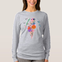 Gratis Palestina vrouwen T-shirt met lange mouwen
