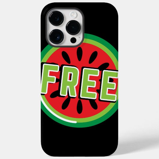 Gratis Palestina watermeloen- Vrijheid voor Palest Case-Mate iPhone Case (Achterkant)