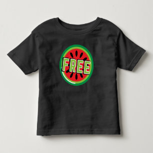 Gratis Palestina watermeloen- Vrijheid voor Palest Kinder Shirts