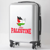 Gratis Palestine auto Sticker (Koffer)