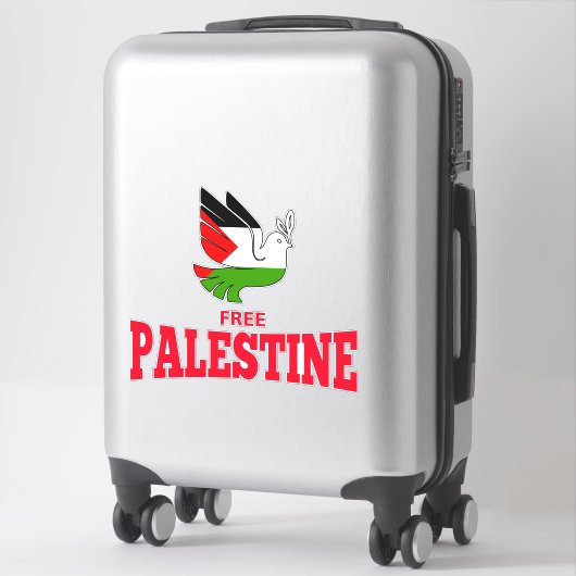 Gratis Palestine auto Sticker (Koffer)