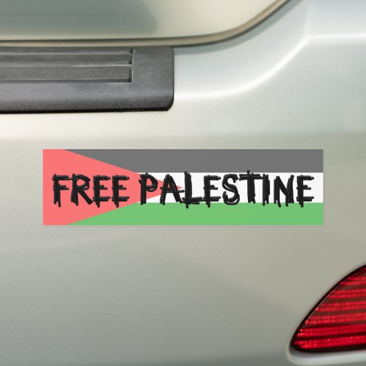 GRATIS PALESTINE Bumpersticker (Op auto)