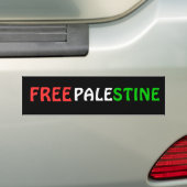 GRATIS PALESTINE-Bumpersticker Bumpersticker (Op auto)