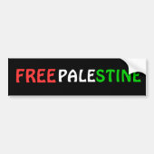 GRATIS PALESTINE-Bumpersticker Bumpersticker (Voorkant)