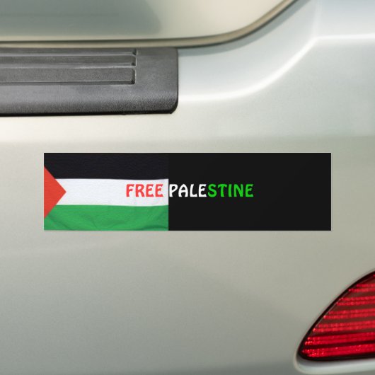 GRATIS PALESTINE-Bumpersticker Bumpersticker (Op auto)