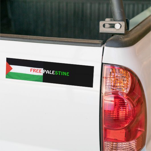 GRATIS PALESTINE-Bumpersticker Bumpersticker (Op Truck)
