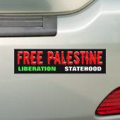 GRATIS PALESTINE-bumpersticker Bumpersticker (Op auto)
