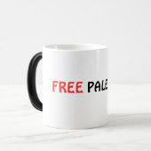 GRATIS PALESTINE-Mok Magische Mok (Voorkant links)