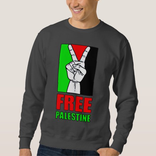 Gratis Palestine Sweatshirt (Voorkant)