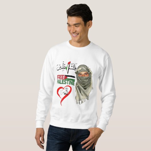 Gratis Palestine Sweatshirt (Voorkant volledig)
