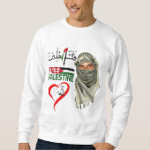 Gratis Palestine Sweatshirt (Voorkant)