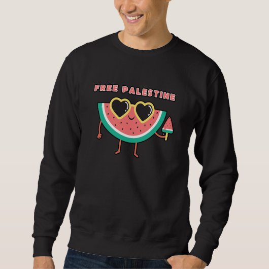 gratis palestine Watermeloen Palestina schattig kl Trui (Voorkant)