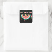 gratis palestine Watermeloen Palestina schattig kl Vierkante Sticker (Tas)