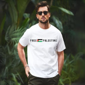 GRATIS PALESTINE wit T-shirt voor man