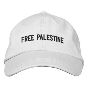 Gratis Palestine zwart aangepaste tekst minimalist Geborduurde Pet