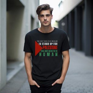 GRATIS PALESTINE zwart T-shirt voor man
