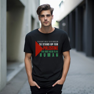 GRATIS PALESTINE zwart T-shirt voor man