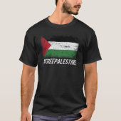 GRATIS PALESTINE zwart T-shirt voor man (Voorkant)