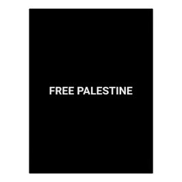 Gratis Palestine zwart wit aangepaste tekst eenvou Perfect Poster