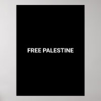 Gratis Palestine zwart wit aangepaste tekst minima