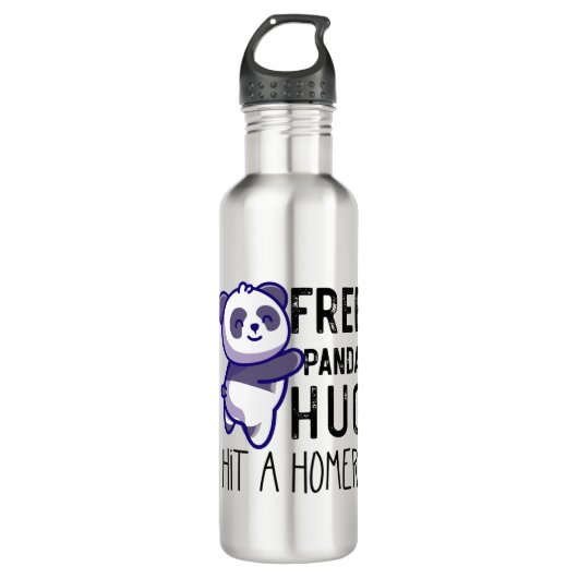 Gratis Panda Hugs hit a Homer Panda Lovers Gifts Waterfles (Voorkant)