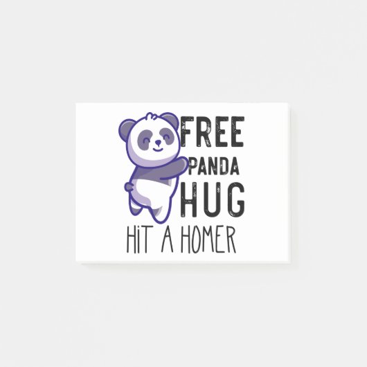 Gratis Panda Knuffels Slaan Een Homer Panda Liefhe Post-it® Notes (Voorkant)