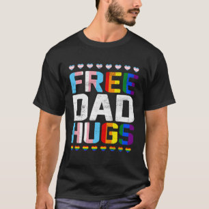 Gratis Pap Hugs LGBT Rainbow LGBTQ Transgender Vla T-shirt